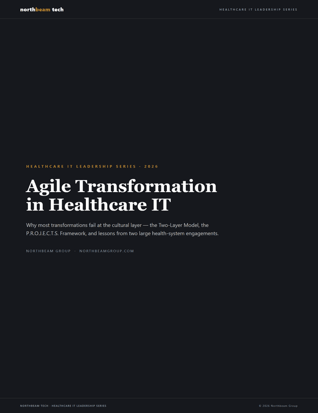 Healthcare IT agile leadership guide