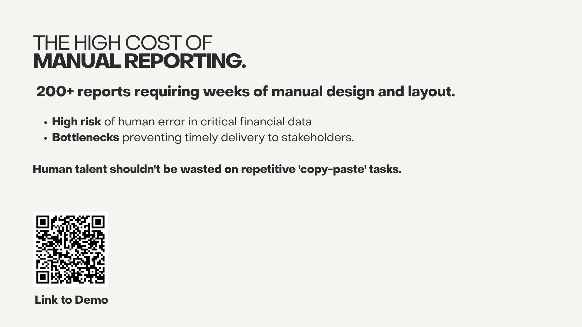 CRE automated financial report